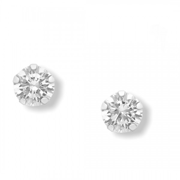 Srebrni uhani bučka s cirkoniji