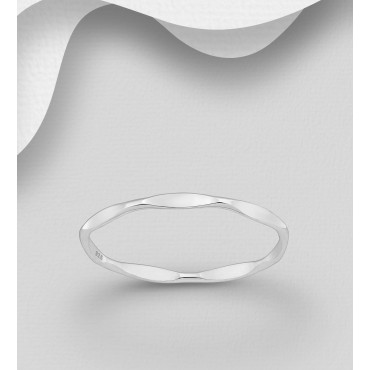 Srebrni prstan širine 2 mm